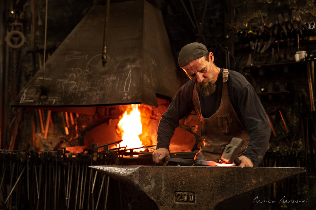 Blacksmith's shop corporate Photography Luxembourg with fine art touch