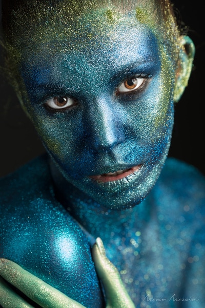 glitter Body paint Photography by Marco Mazzini 