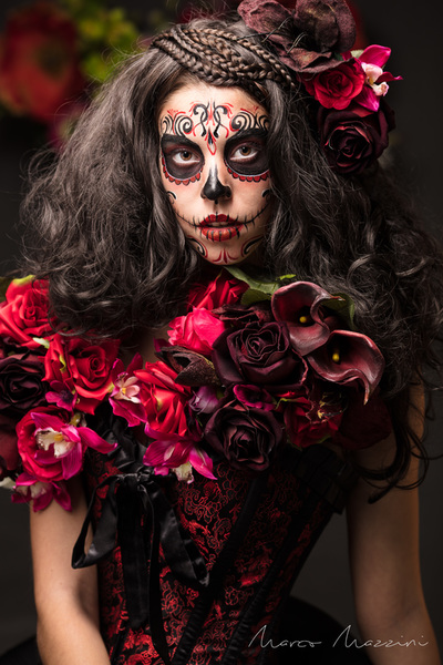 Dia de los muertos Makeup Photography by Marco Mazzini 
